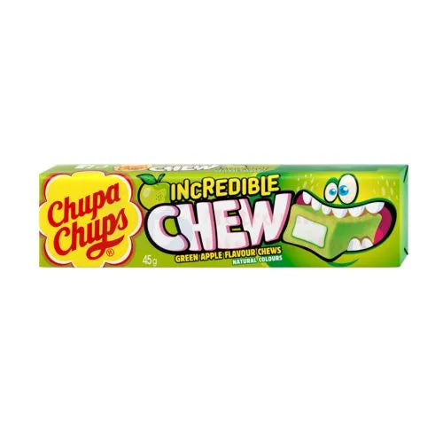 CHUPA CHUPS INCREDIBLE CHEW APPLE 45G